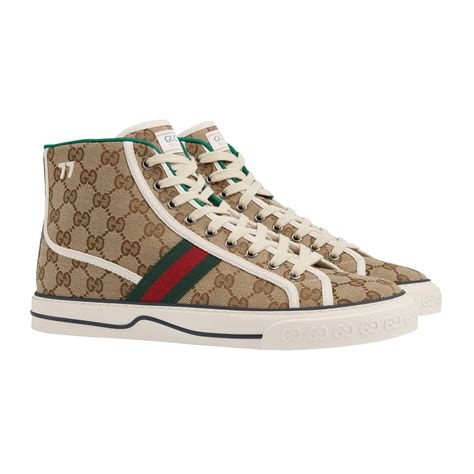 gucci tennis 1977 high top sneakers|Gucci 1977 sneakers men.